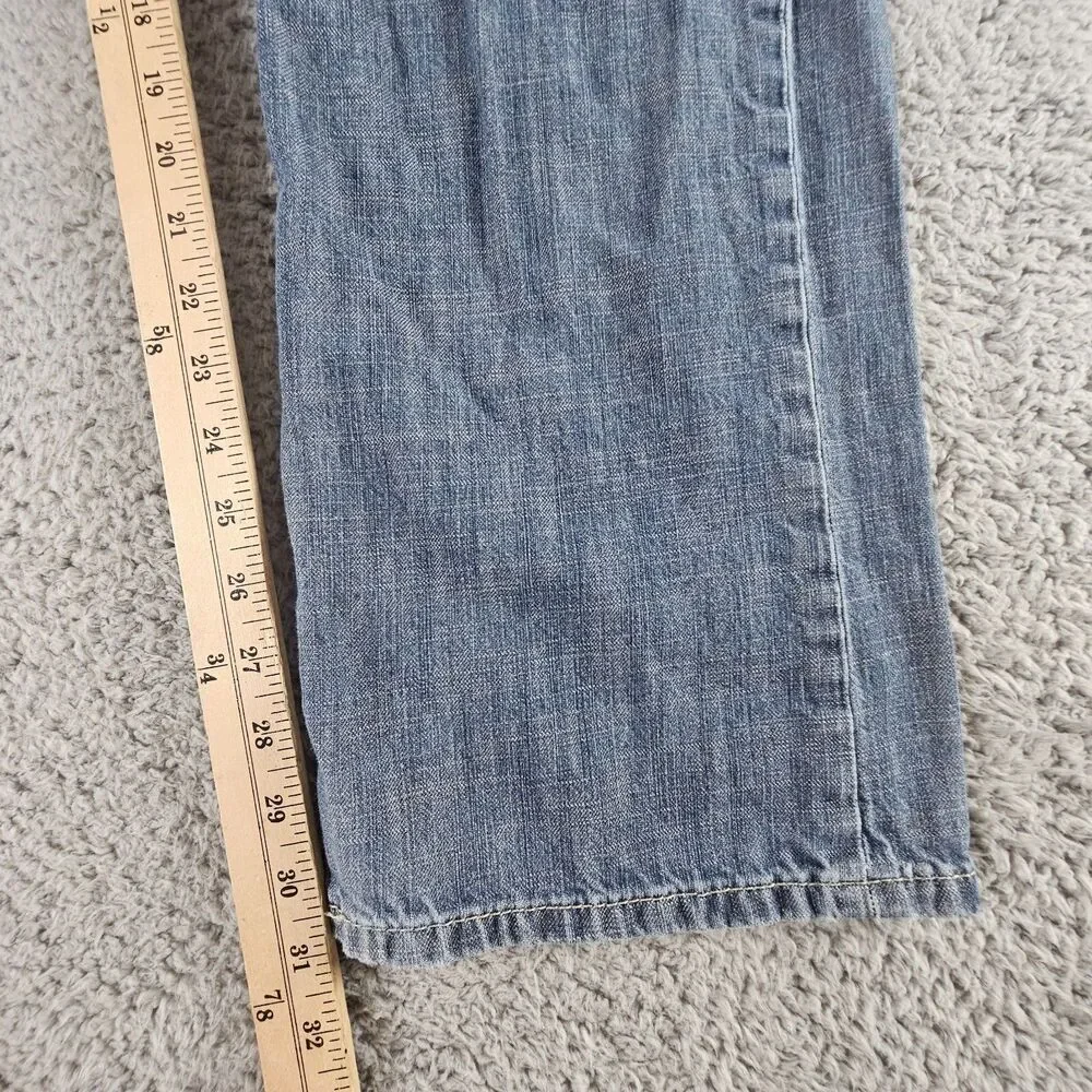 Levis 569 Jeans Mens 35x31* Blue Cotton Loose Straight Distressed Grunge Skater